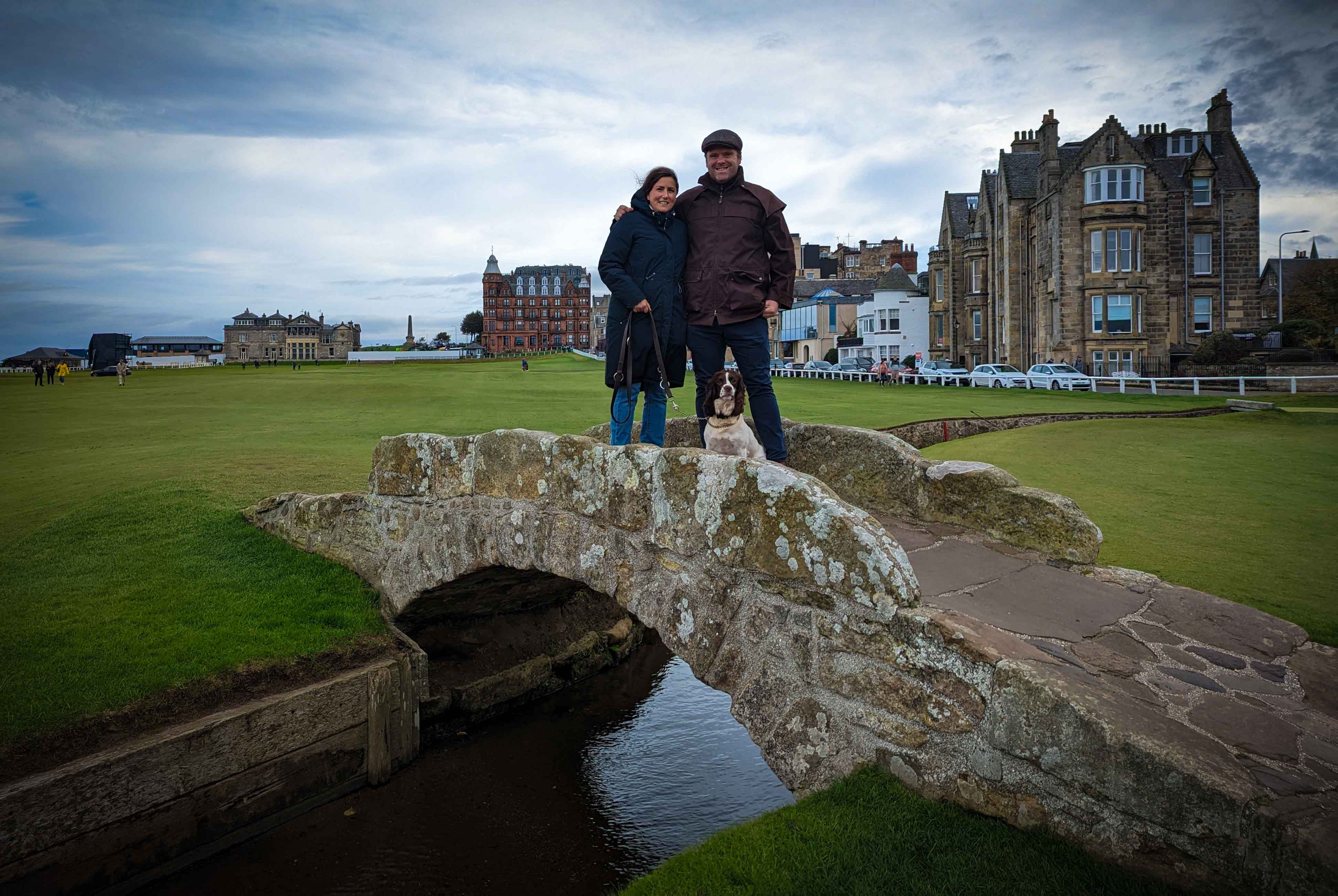 Picture of my family on St Andrews bridge